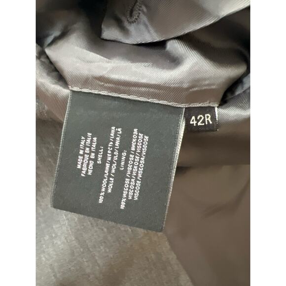 BLACK LABEL Ralph Lauren Wool Blazer Grey Size 42R Sport Coat Notch Lapel - Picture 8 of 14